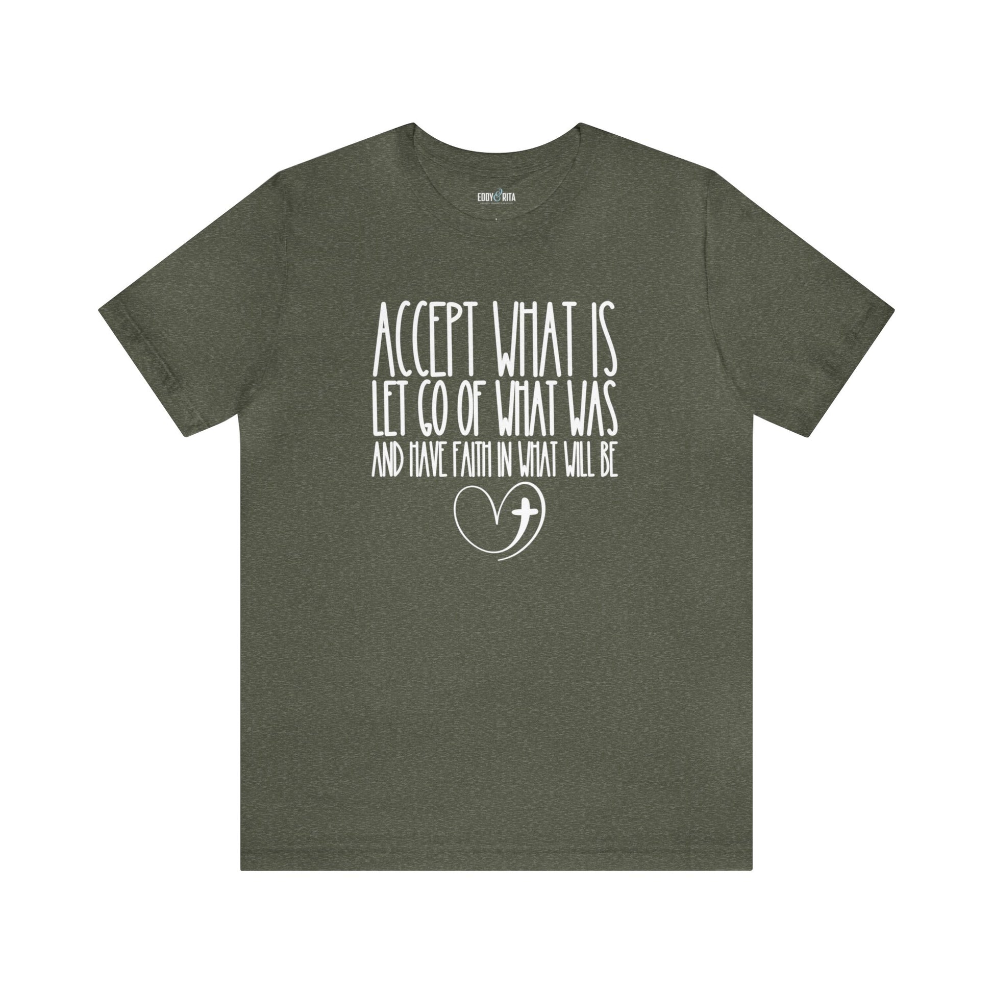 Accept, Let Go, Have Faith Women's Bella Canvas Tee: Inspirational Comfort with Stylish Ease