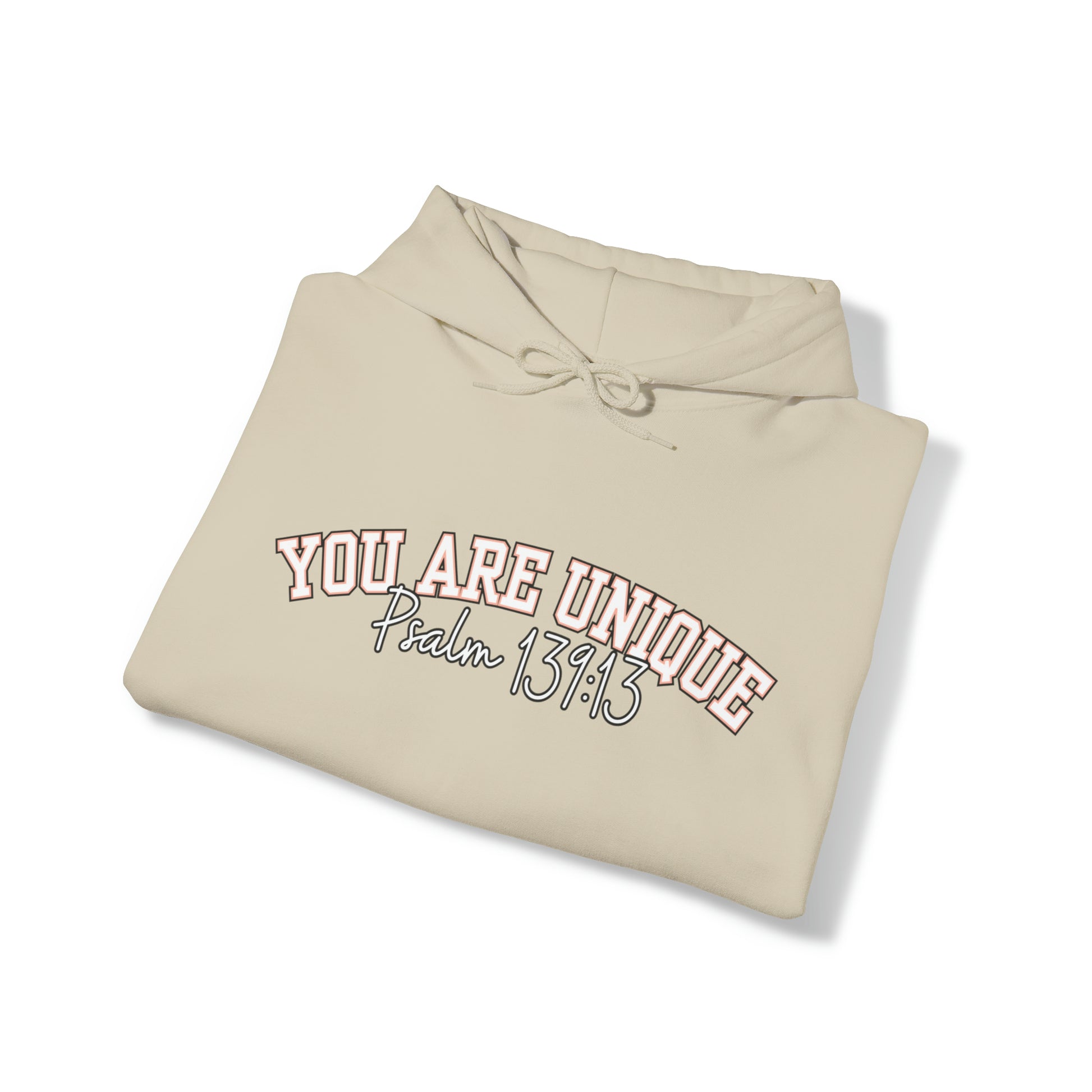 Women's Hoodie with 'You Are Unique - Psalm 139:13' Affirmation - Eddy and Rita