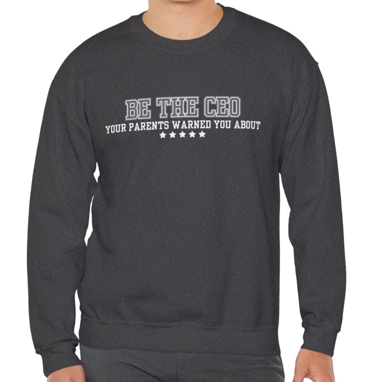 CEO Style Unleashed: Men's Empowerment Sweatshirt - Own Your Narrative with Confident Comfort