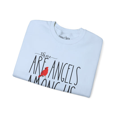 There Are Angels Among Us: Women's Inspirational Sweatshirt for Heavenly Comfort