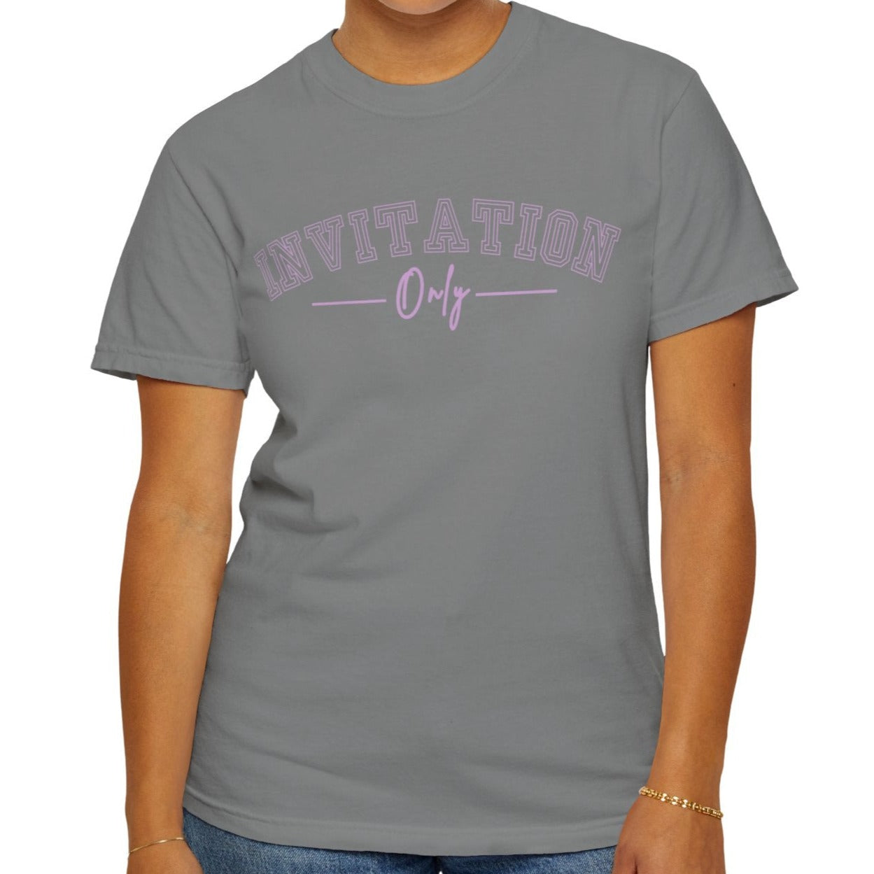 Eddy and Rita Women's Comfort Colors T-Shirt - "Invitation Only" Exclusive Graphic Tee