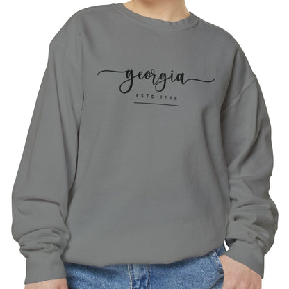 Comfort Colors Women's Sweatshirt - Georgia Pride Pullover - Eddy and Rita