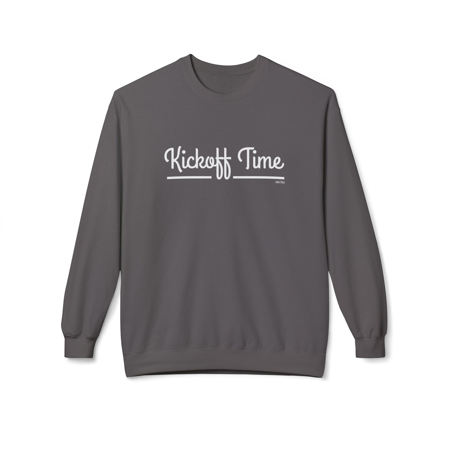 Eddy and Rita Women's Midweight Crewneck Sweatshirt - "Kickoff Time" Football Graphic Pullover