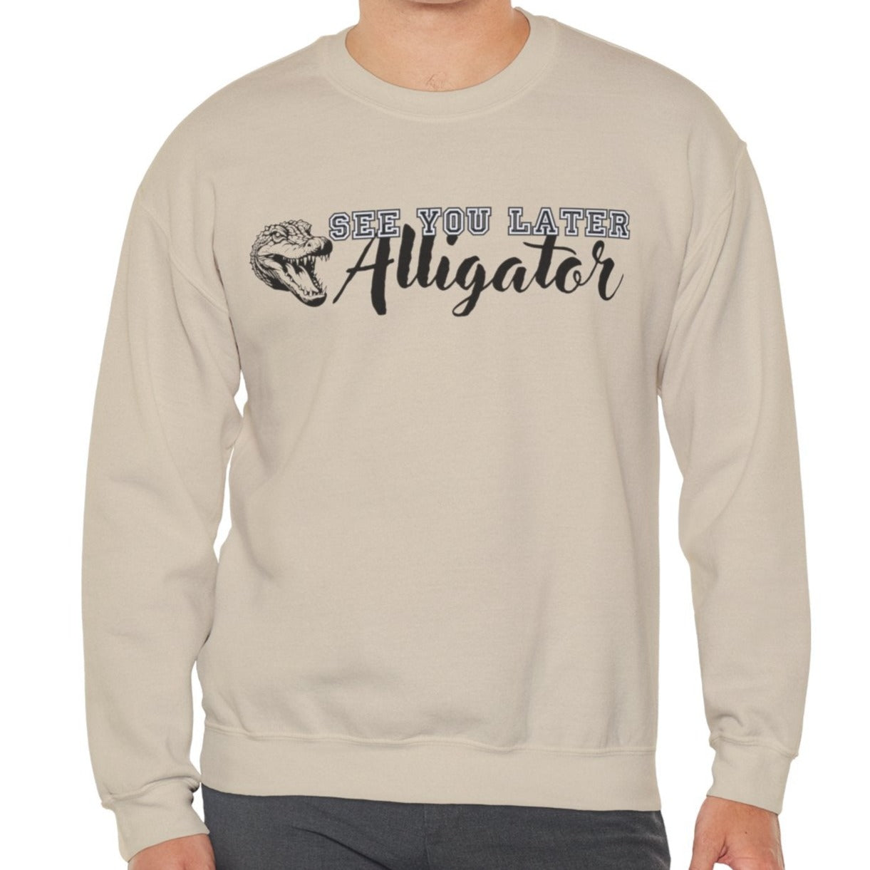 Men's 'See You Later Alligator' Graphic Sweatshirt - Eddy and Rita