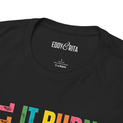 Eddy and Rita Women's Heavy Cotton T-Shirt - "Pickleball It Burns Off the Crazy" Graphic Tee for Pickleball Enthusiasts