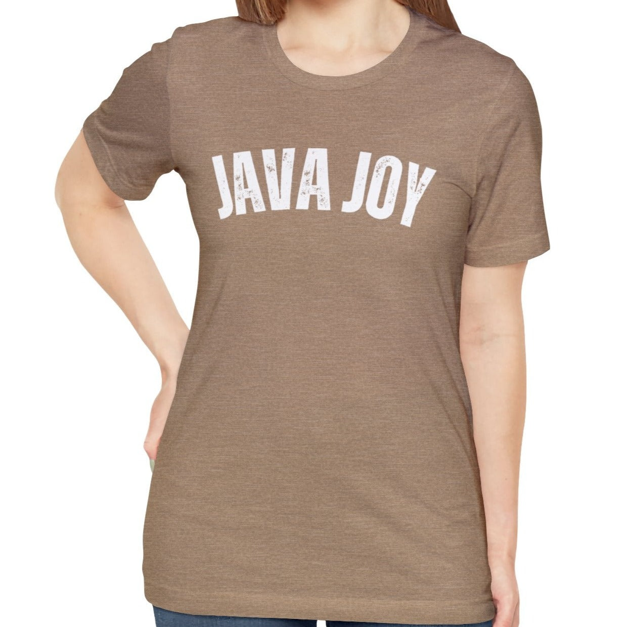 Java Joy Bliss - Women's Bella Canvas Jersey Tee for Comfort and Coffee Enthusiasts