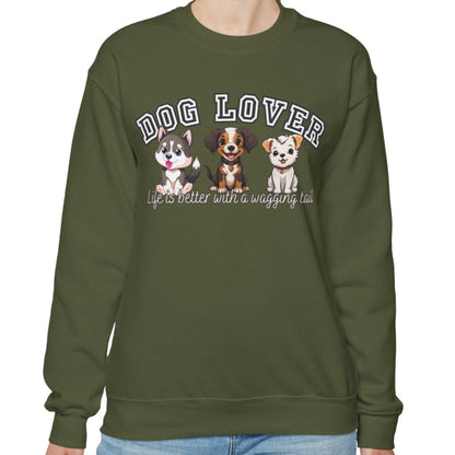 Dog Lover's Delight: Life is Better with a Wagging Tail Women's Sweatshirt