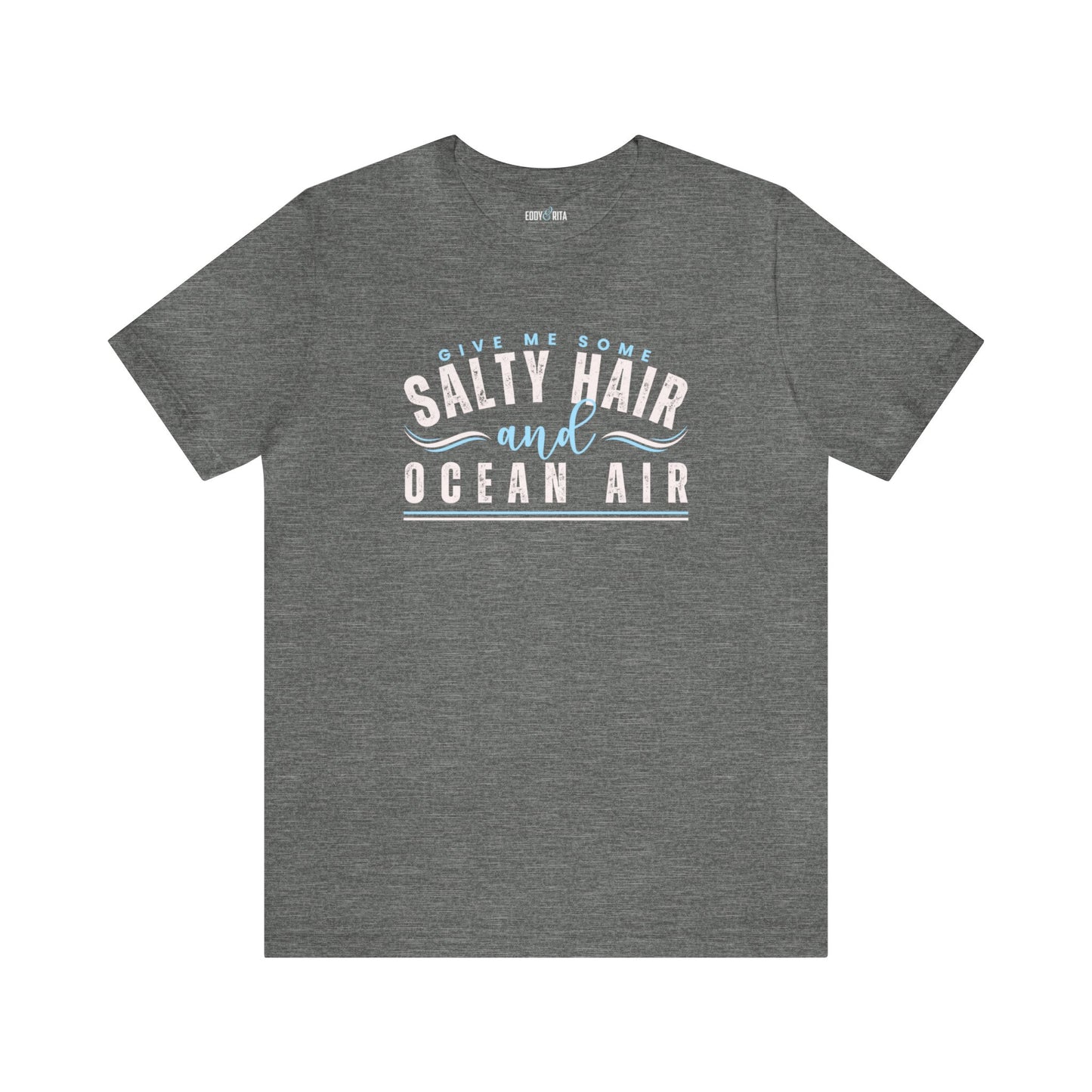 Salty Hair and Ocean Air Women's Bella Canvas T-Shirt - Eddy and Rita