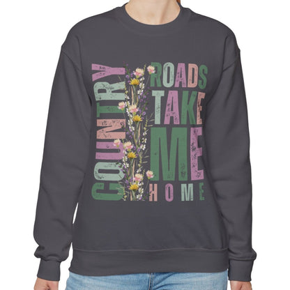 Country Roads Wildflower Women's Sweatshirt - Eddy and Rita