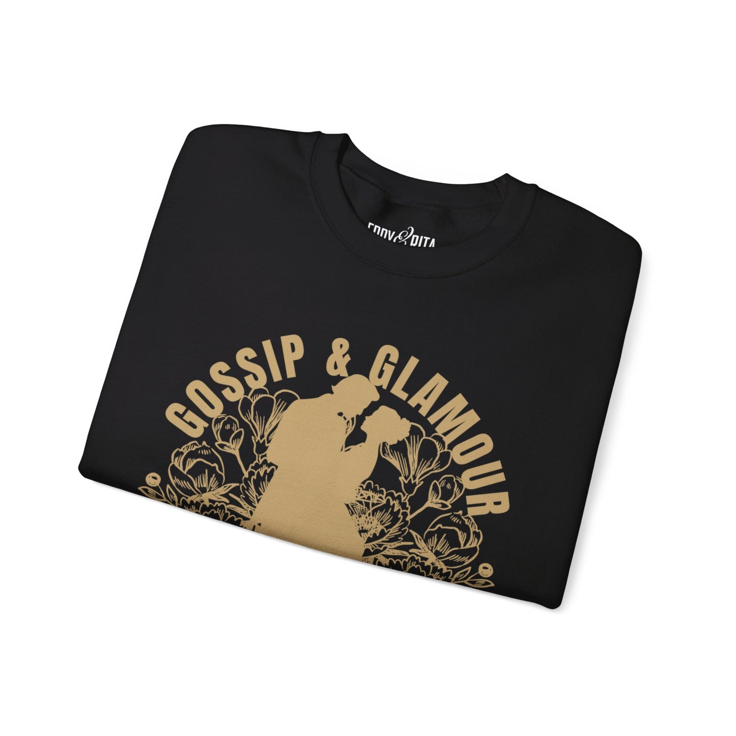 Eddy and Rita Women's Heavy Sweatshirt - "Gossip & Glamour" Bridgerton Tribute - Elegant Graphic Pullover