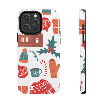 Tough Phone Case for iPhone – Festive Christmas Sweater Design | Durable and Stylish Holiday Stocking Stuffer