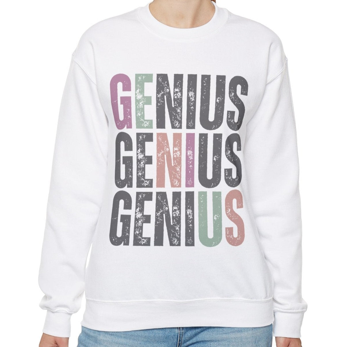 Trendy Genius Women's Sweatshirt - Eddy and Rita