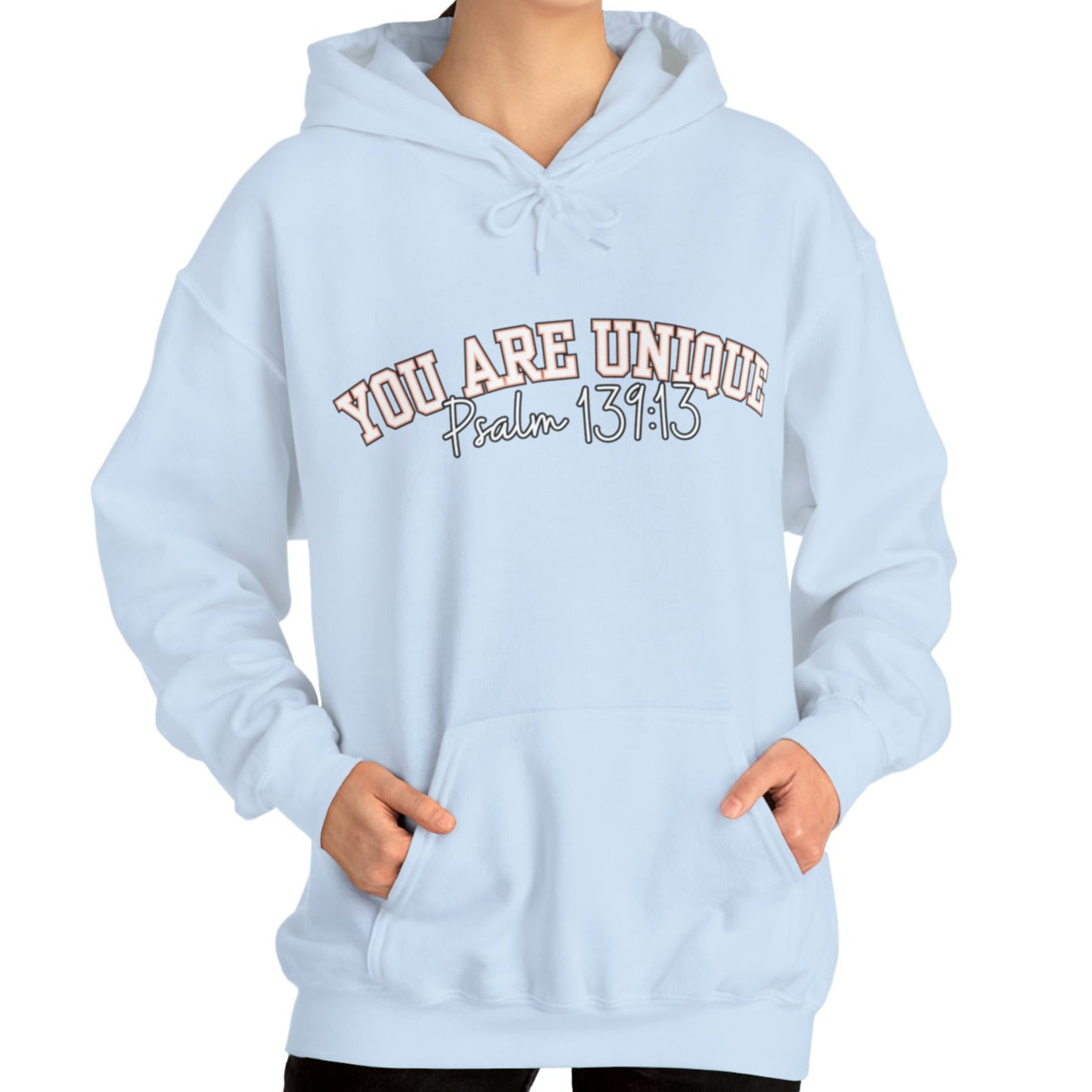 Women's Hoodie with 'You Are Unique - Psalm 139:13' Affirmation - Eddy and Rita