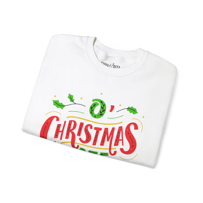 Women’s Heavy Sweatshirt – “O’ Christmas Tree” Elegant Holiday Pullover | Cozy and Classic Christmas Apparel