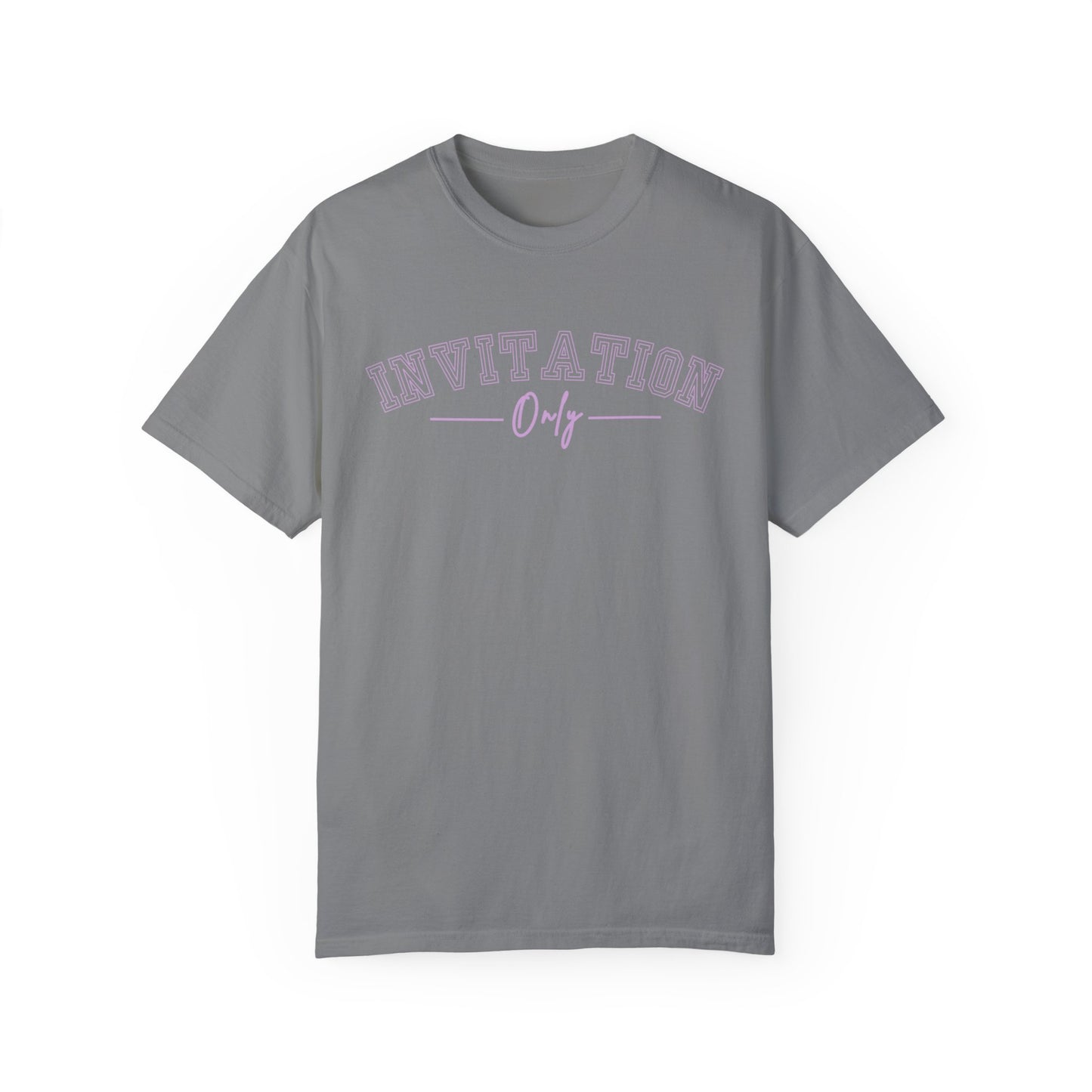 Eddy and Rita Women's Comfort Colors T-Shirt - "Invitation Only" Exclusive Graphic Tee