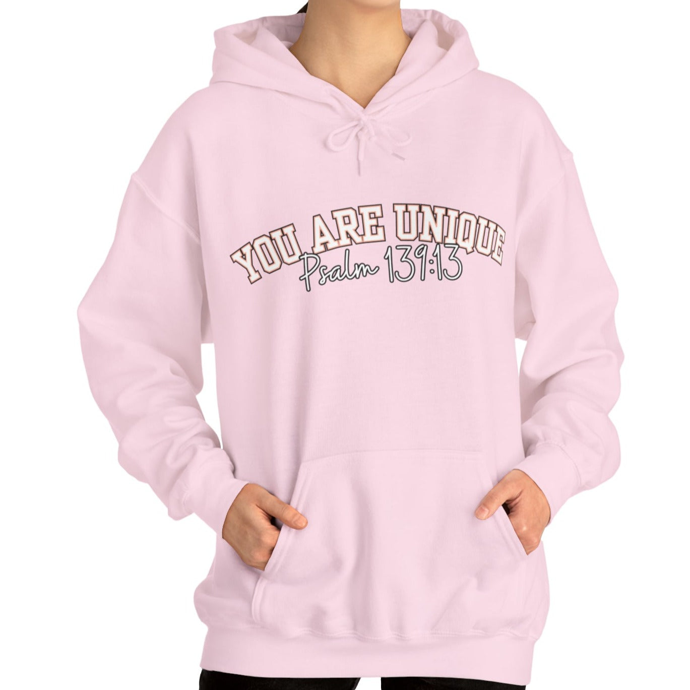 Women's Hoodie with 'You Are Unique - Psalm 139:13' Affirmation - Eddy and Rita