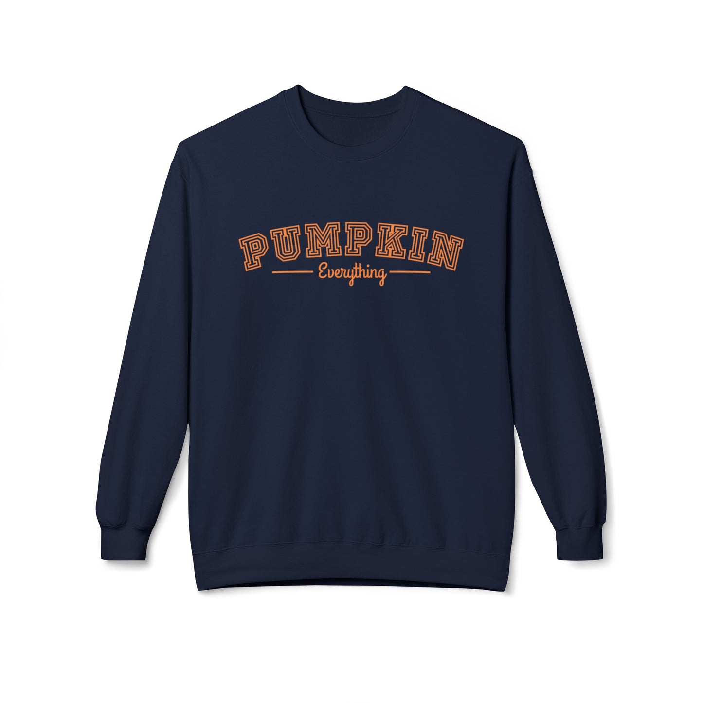 Eddy and Rita Women's Midweight Crewneck Sweatshirt - "Pumpkin Everything" Fall Graphic Pullover