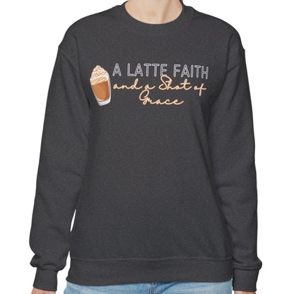 Latte Faith & Shot of Grace: Women's Sweatshirt - Eddy and Rita