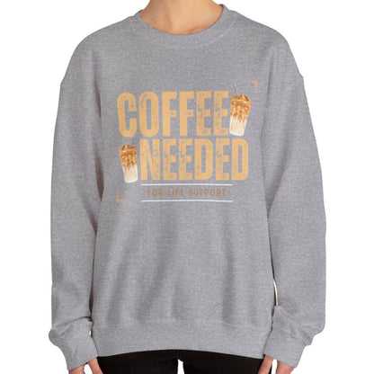 Coffee Needed: Women's Cozy Sweatshirt for Caffeine Lovers - Eddy and Rita