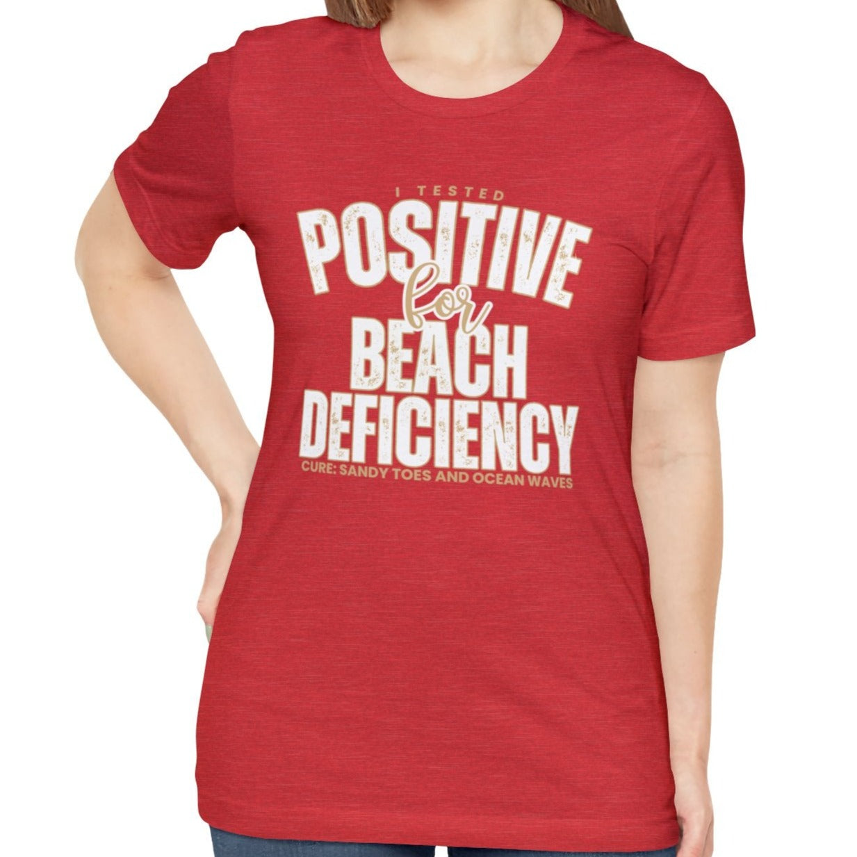 Women's "Beach Deficiency" Bella Canvas T-Shirt - Eddy and Rita