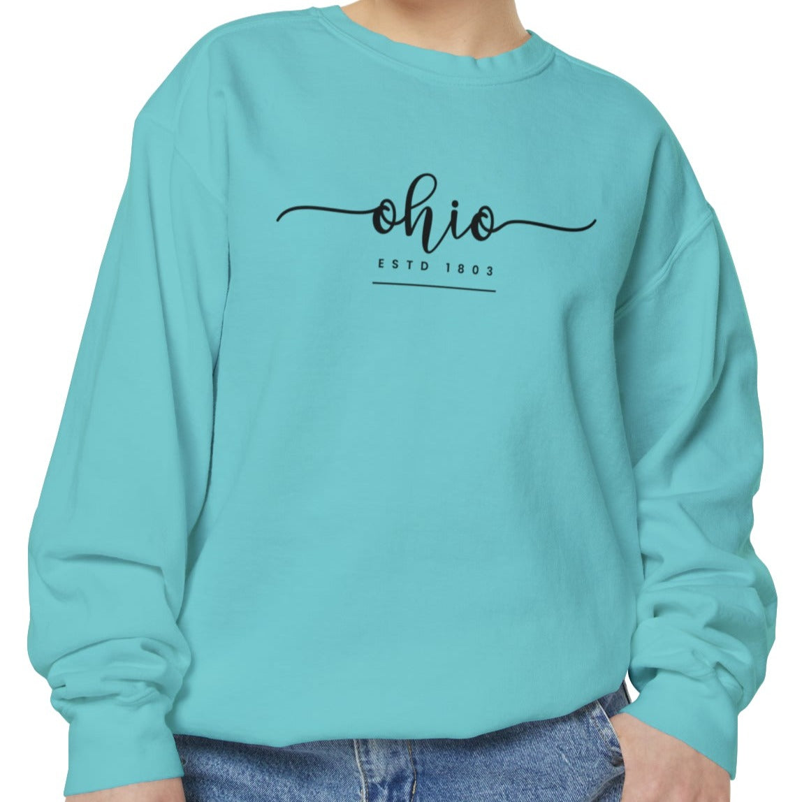 Comfort Colors Women's Sweatshirt - Ohio Pride Pullover - Eddy and Rita