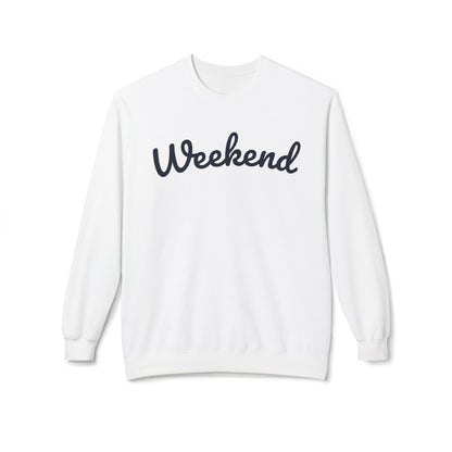 Eddy and Rita Women's Midweight Crewneck Sweatshirt - "Weekend" Graphic Pullover