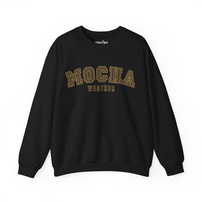 Women's Heavy Blend Sweatshirt – "Mocha Weather" Cozy Graphic Sweatshirt