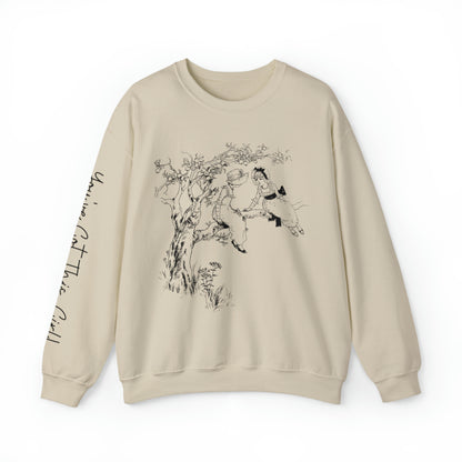 Vintage 'You Got This Girl' Women's Sweatshirt with Tree Art and Arm Detail - Eddy and Rita