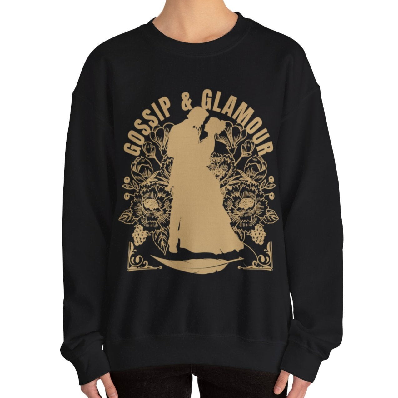 Eddy and Rita Women's Heavy Sweatshirt - "Gossip & Glamour" Bridgerton Tribute - Elegant Graphic Pullover