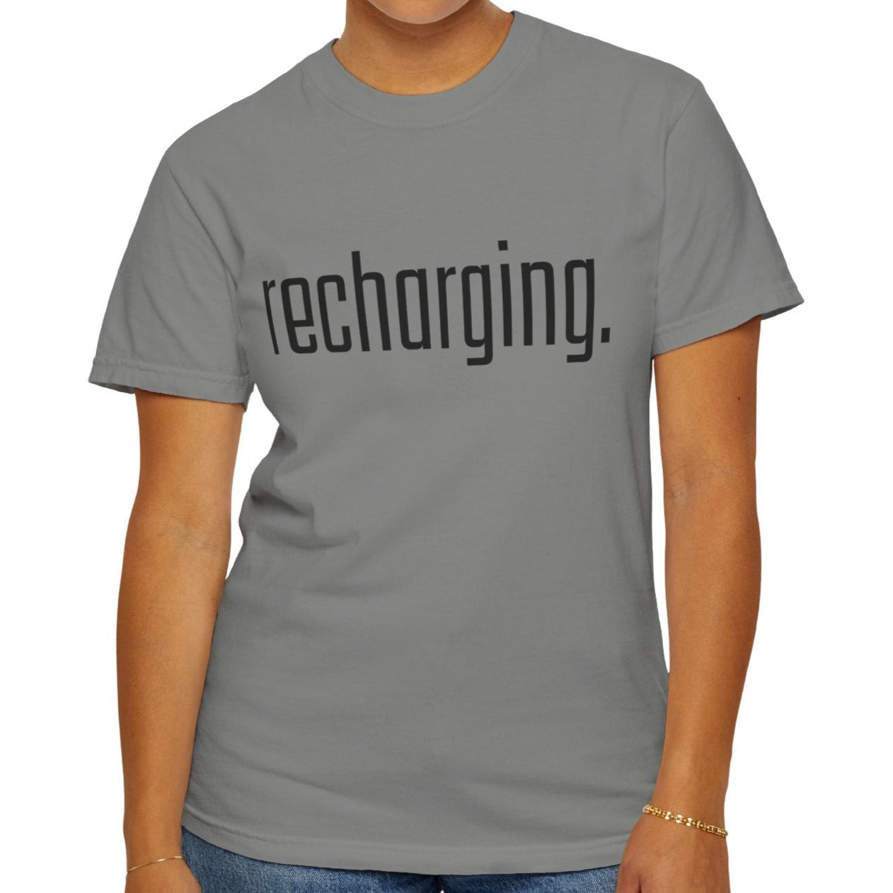 Recharging Women's Comfort Colors T-Shirt - Eddy and Rita