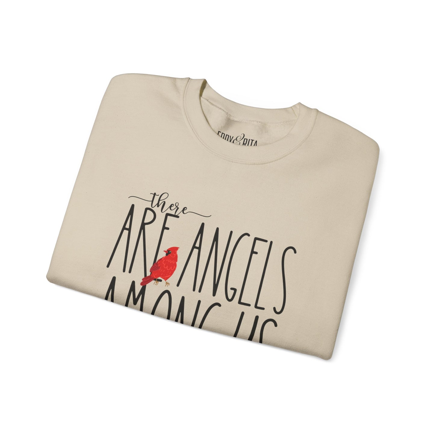 There Are Angels Among Us: Women's Inspirational Sweatshirt for Heavenly Comfort