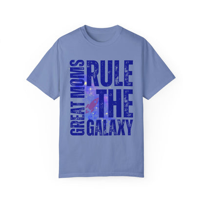 Galactic Mom Power Women's Comfort Colors T-Shirt - Eddy and Rita