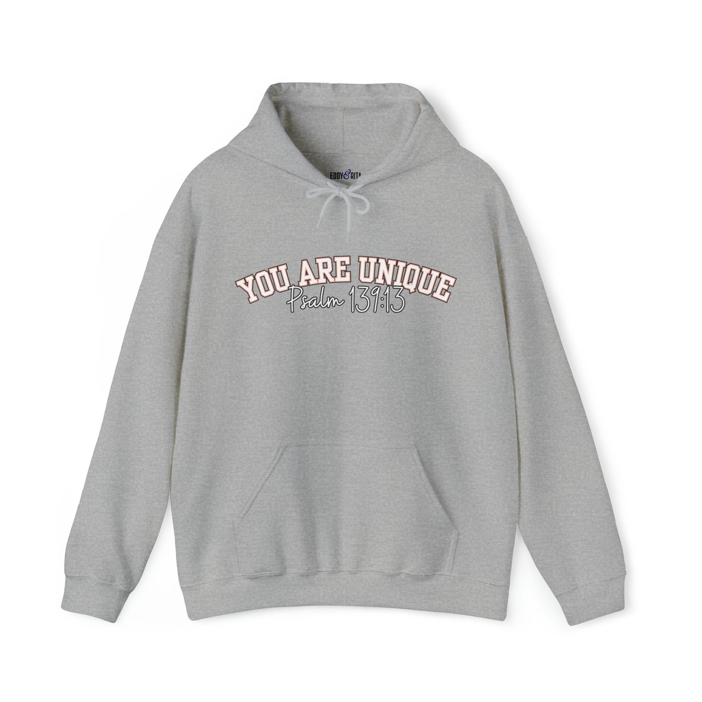 Women's Hoodie with 'You Are Unique - Psalm 139:13' Affirmation - Eddy and Rita