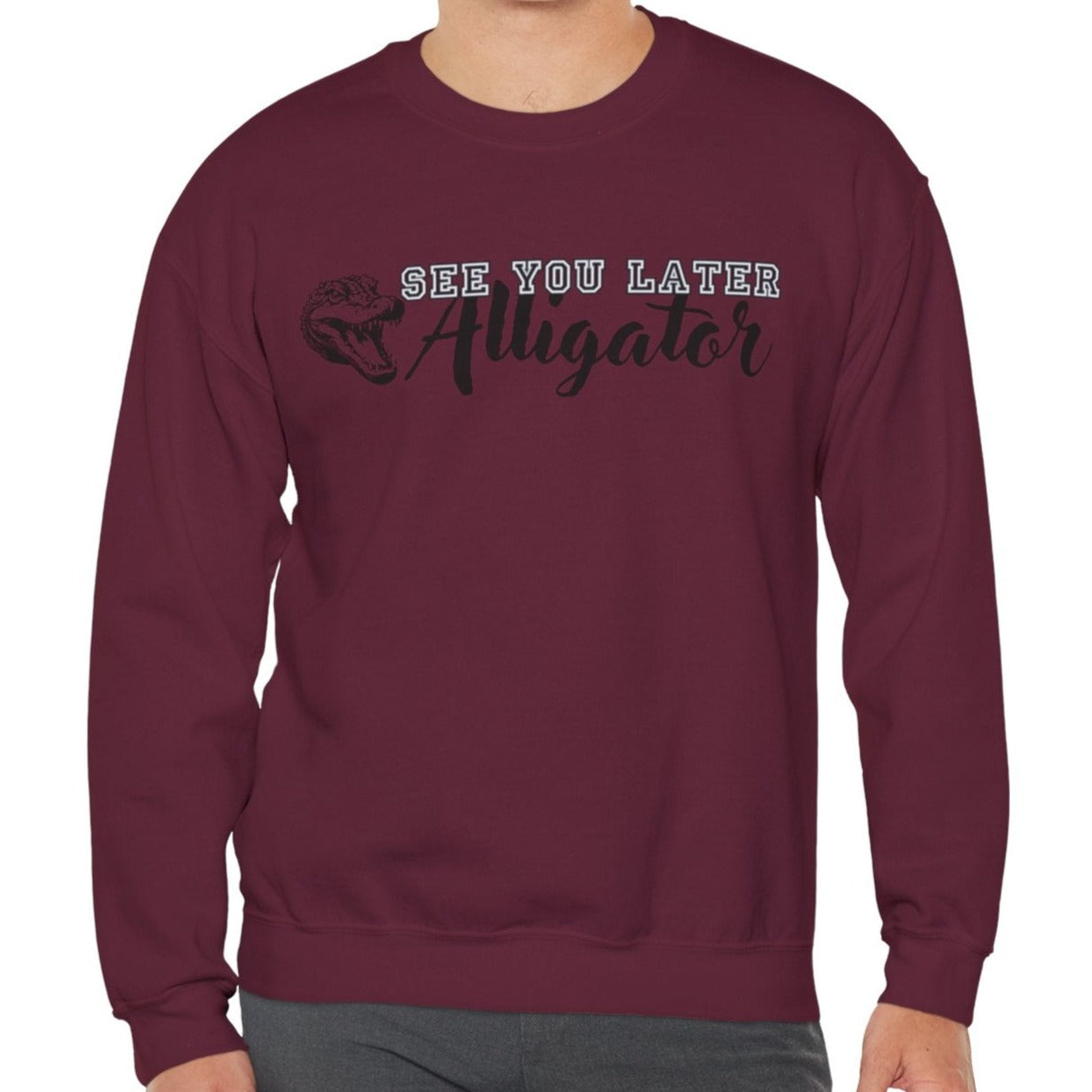 Men's 'See You Later Alligator' Graphic Sweatshirt - Eddy and Rita