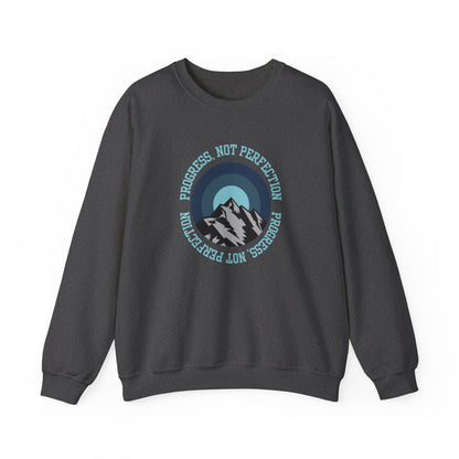 Progress Not Perfection Men's Empowerment Sweatshirt: - Eddy and Rita