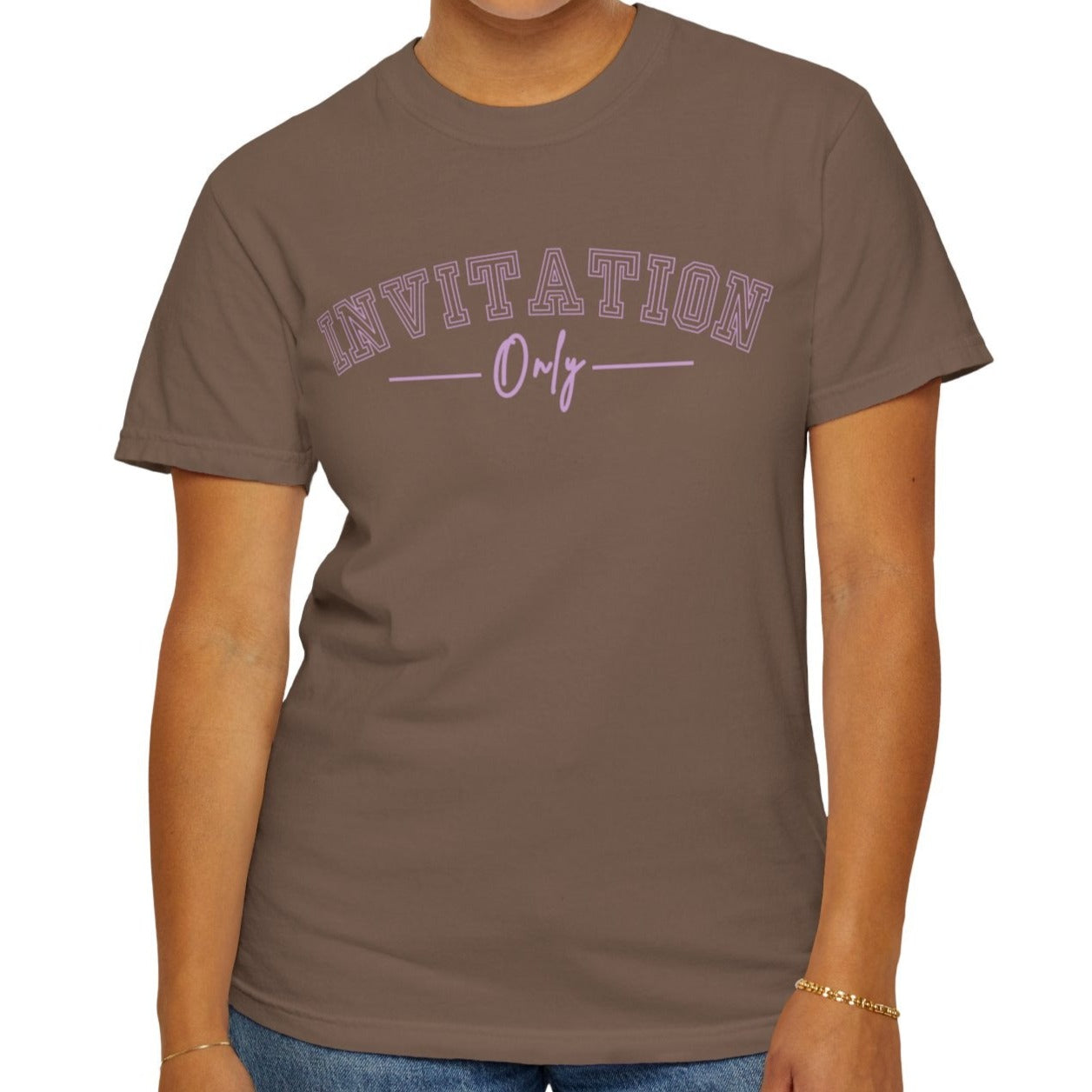 Eddy and Rita Women's Comfort Colors T-Shirt - "Invitation Only" Exclusive Graphic Tee