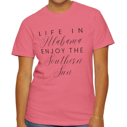 Life in Alabama Women's Comfort Colors T-Shirt - Eddy and Rita