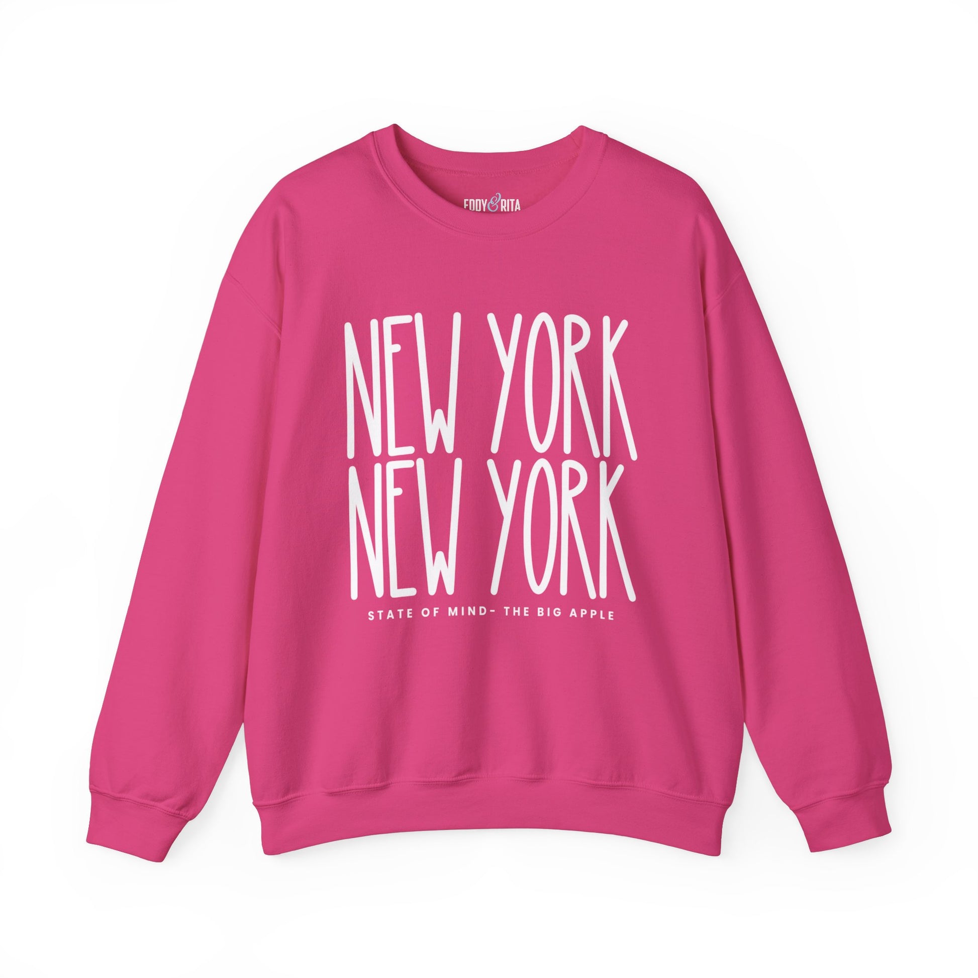 New York New York Chic: Women's Sweatshirt for Urban Style and Cozy Comfort - Eddy and Rita