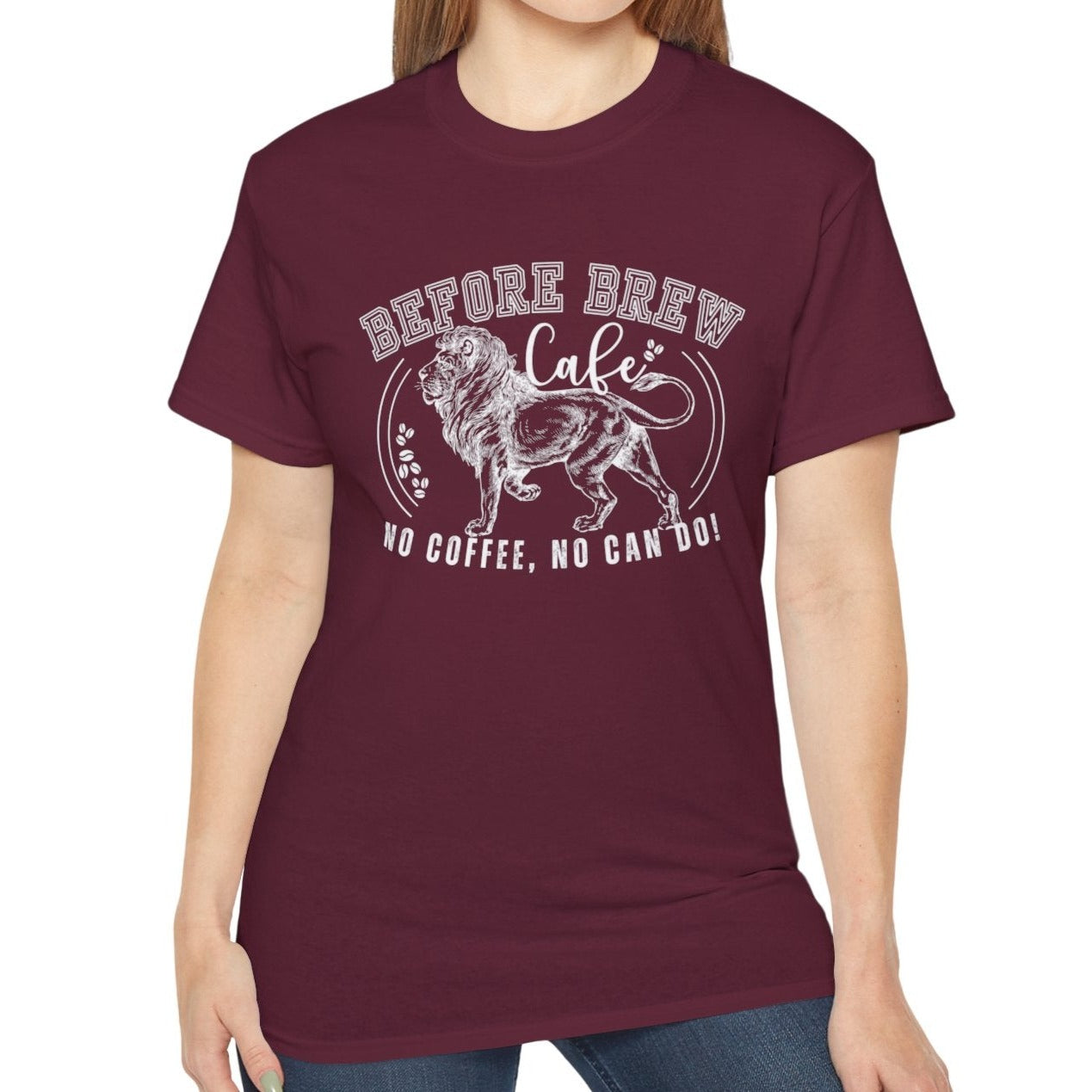 Before Brew Cafe Women's Cotton T-Shirt - No Coffee, No Can Do - Eddy and Rita