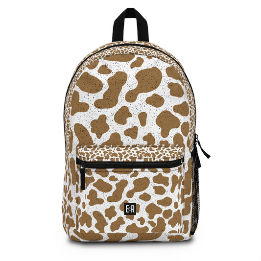 Eddy and Rita Women's Cow Print Backpack - Premium Designer Bag for Stylish Moms