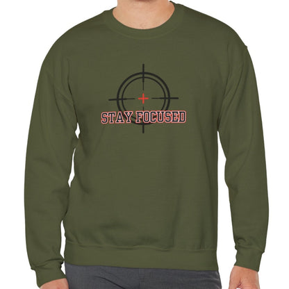 Stay Focused Men's Sweatshirt: Elevate Your Style with Determined Comfort - Eddy and Rita