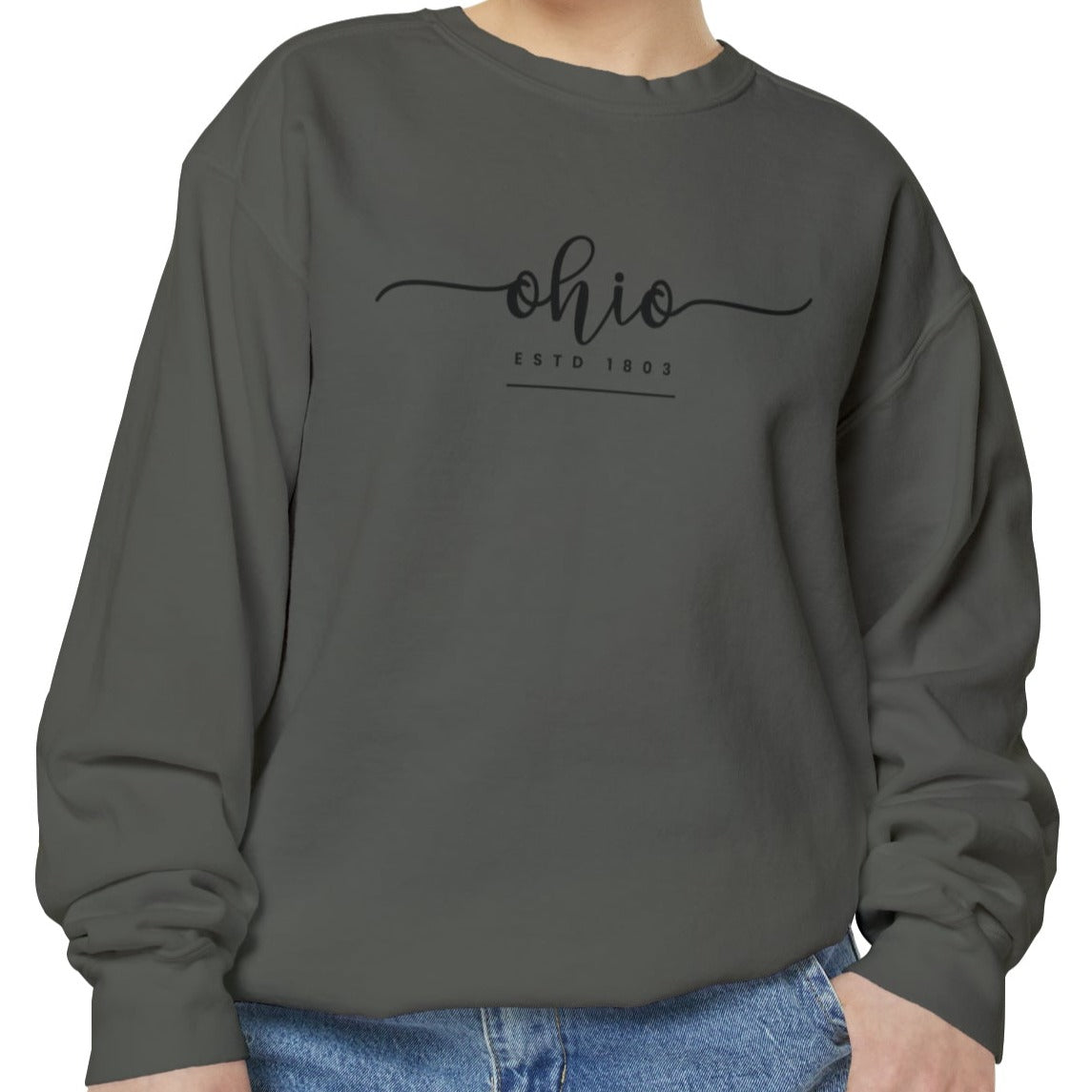 Comfort Colors Women's Sweatshirt - Ohio Pride Pullover - Eddy and Rita