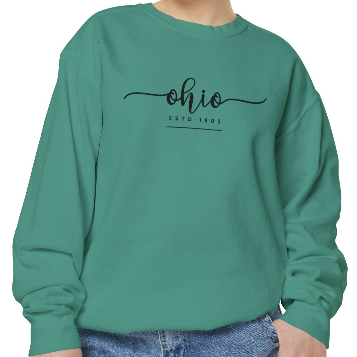 Comfort Colors Women's Sweatshirt - Ohio Pride Pullover - Eddy and Rita