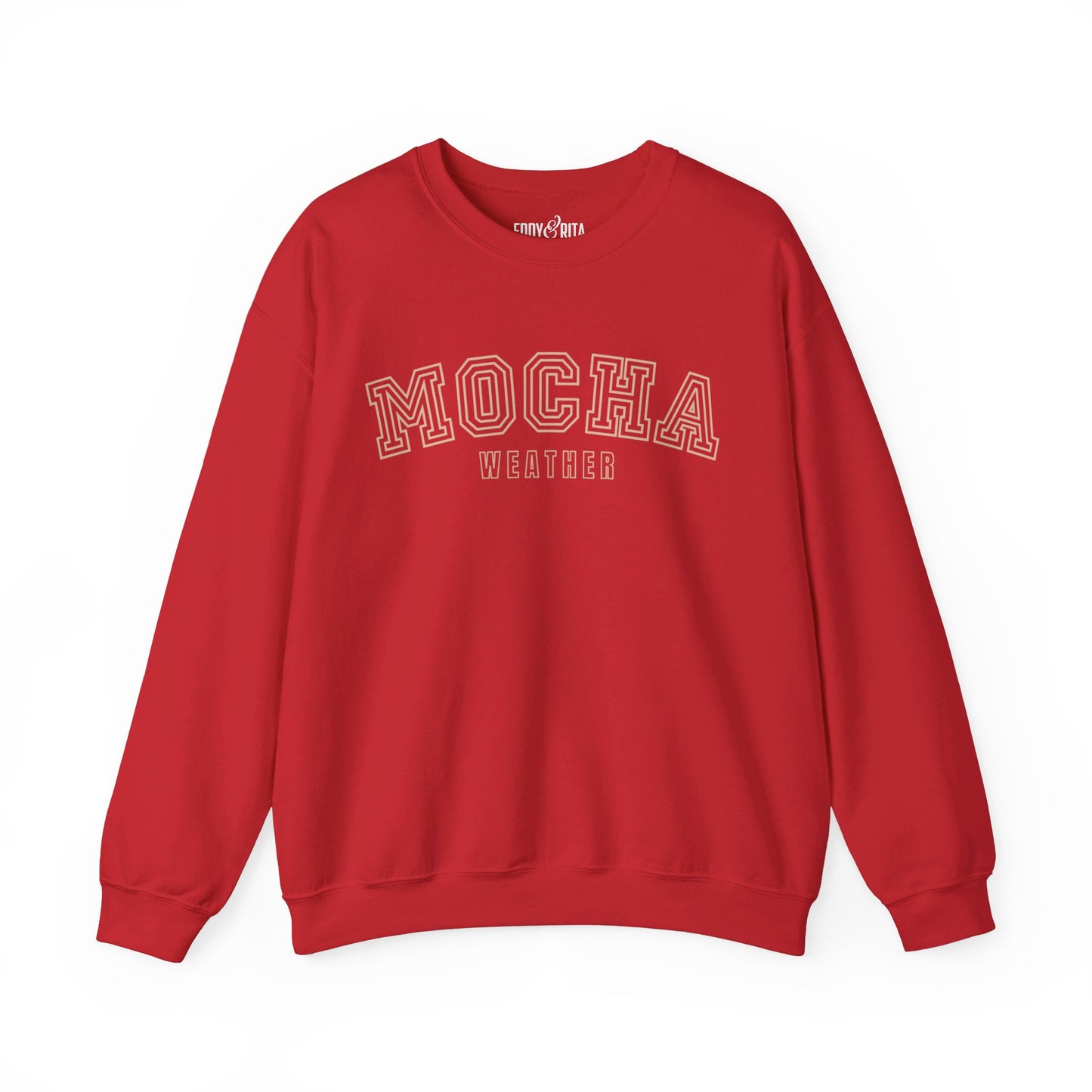 Women's Heavy Blend Sweatshirt – "Mocha Weather" Cozy Graphic Sweatshirt