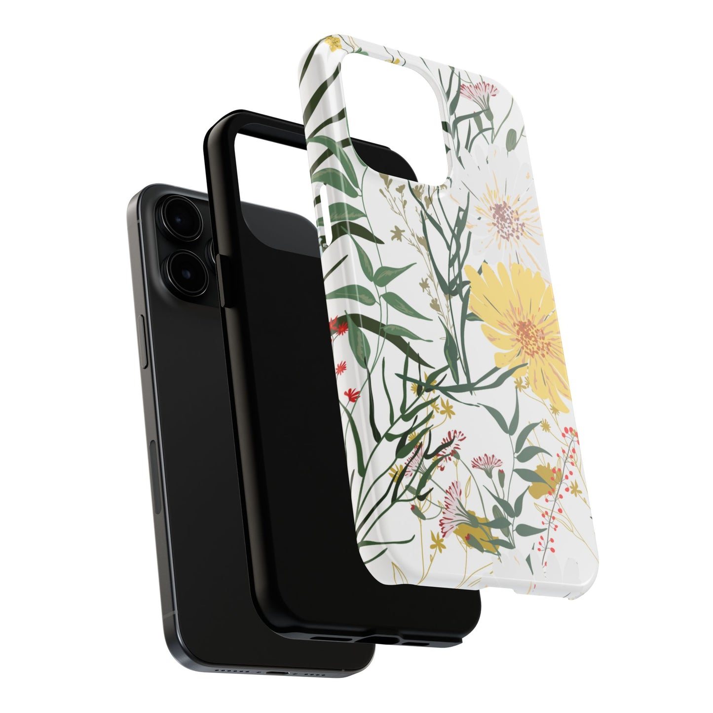 Tough Phone Case for iPhone – Botanical Flowers Design | Stylish and Durable Stocking Stuffer Gift