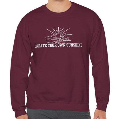 Create Your Own Sunshine Men's Sweatshirt: Cozy Comfort with Inspirational Style - Eddy and Rita