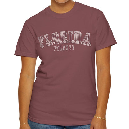 Eddy and Rita Women's Comfort Colors T-Shirt - "Florida Forever" Graphic Tee for Florida Lovers