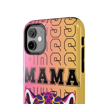 Colorful Cheetah 'Boss Mama' iPhone Case - Stylish and Empowering Protective Cover