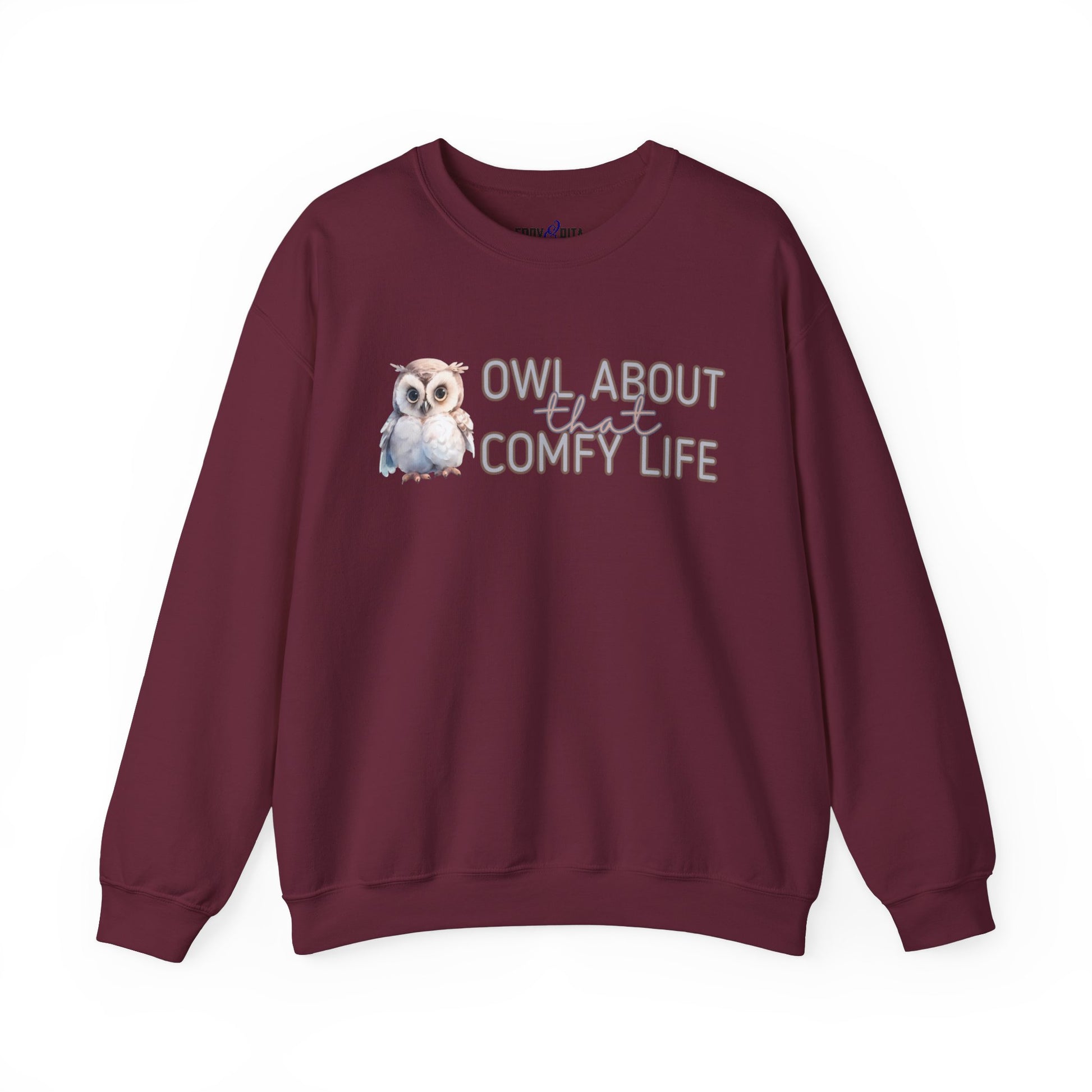 Comfy Life with Owls: 'Owl About That Comfy Life' Women's Sweatshirt - Eddy and Rita