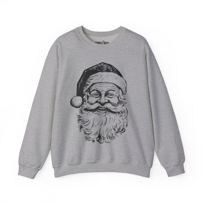 Women’s Heavy Sweatshirt – Vintage Santa Design | Classic and Cozy Holiday Pullover